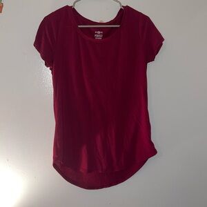Darker red perfect scoop tee